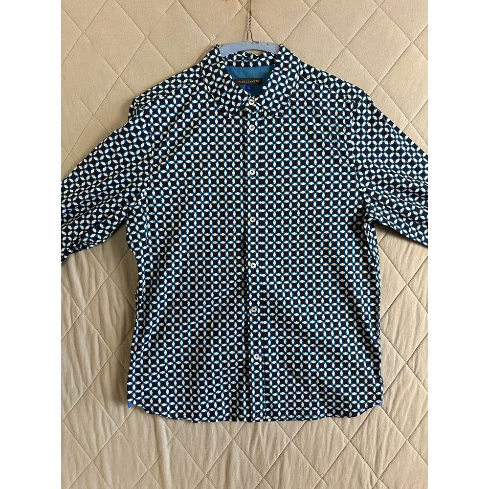 Vince Camuto Button Up Men's Large Long Sleeve